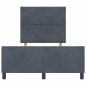 Preview: Bettgestell Dunkelgrau 120x190 cm Samt
