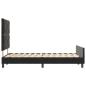 Preview: Schwarzes Samt Bettgestell 120x200 cm