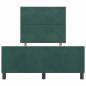 Preview: Bettgestell Dunkelgrün 120x200 cm Samt