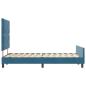 Preview: Bettgestell Dunkelblau 120x200 cm Samt