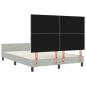 Preview: Bettgestell Hellgrau 140x200 cm Samt