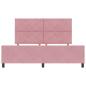 Preview: Bettgestell Rosa 180x200 cm Velours
