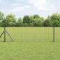 Preview: ARDEBO.de - Pfosten 26 Stück Grau Ø32 mm 120 cm Galvanisiertes Stahl