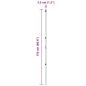 Preview: Zaunpfosten 26 Stück Grau Ø32 mm 170 cm Galvanisiertes Stahl
