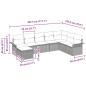 Preview: Gartensofa-set 8 Stk. Poly Rattan