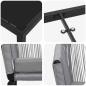 Preview: 5-teiliges Garten-Esszimmer-Set Graues Poly-Rattan