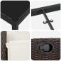 Preview: Garten Essgruppe mit Kissen 5 pcs Braun Poly-Rattan