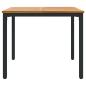 Preview: Gartentisch 90x90x75 cm Aus solidem Akazienholz und Metall