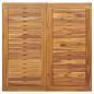 Preview: Gartentisch 90x90x75 cm Aus solidem Akazienholz und Metall