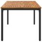 Preview: Gartentisch 200x90x75 cm aus massivem Akazienholz und Metall