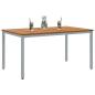 Preview: Gartentisch 150x90x75 cm aus massivem Akazienholz und Metall