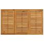 Preview: Gartentisch 150x90x75 cm aus massivem Akazienholz und Metall