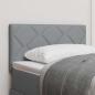 Preview: ARDEBO.de - Kopfteil mit Diamantblock-Design Hellgrau 80 cm Stoff