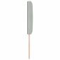 Preview: Kopfteil Diamantblock Design Hellgrau 80 cm Samt
