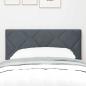 Preview: Kopfteil Diamantblock-Design Dunkelgrau 80 cm Velvet