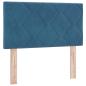 Preview: Kopfteil mit Diamantblock-Design Dunkelblau 80 cm Samt