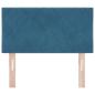 Preview: Kopfteil mit Diamantblock-Design Dunkelblau 80 cm Samt