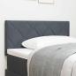 Preview: ARDEBO.de - Kopfteil Diamond Blocks Design Dunkelgrau 100 cm Samt