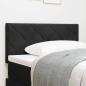 Preview: ARDEBO.de - Kopfteil Diamond Blocks Design Schwarz 100 cm Samt