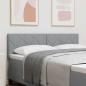 Preview: ARDEBO.de - Kopfteil Diamantblöcke Design Hellgrau 160 cm Stoff