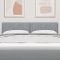 Preview: Kopfteil Diamantblöcke Design Hellgrau 160 cm Stoff