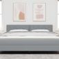 Preview: Kopfteil Diamond Blocks Design Hellgrau 180 cm Stoff