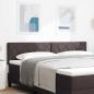Preview: ARDEBO.de - Kopfteil Diamantblockdesign Dunkelbraun 180 cm Stoff