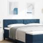 Preview: ARDEBO.de - Kopfteil im Diamantblockdesign Blau 180 cm Stoff