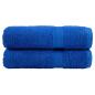 Preview: ARDEBO.de - Premium-Duschtücher SOLUND 2 Stk. Blau 70x140 cm 600 g/m²