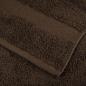 Preview: Premium-Gästetücher SOLUND 10 Stk. Braun 30x50 cm 600 g/m²