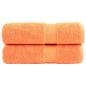 Preview: ARDEBO.de - Premium-Duschtücher SOLUND 2 Stk. Orange 70x140 cm 600 g/m²