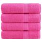 Preview: ARDEBO.de - Premium-Handtücher SOLUND 4 Stk. Rosa 50x100 cm 600 g/m²