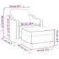 Preview: Sessel mit Hocker Braun 60 cm Stoff