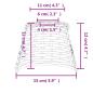 Preview: Lampenschirm Weiß Ø15x12 cm Korbweide