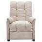 Preview: Massagesessel Elektrisch Creme Stoff