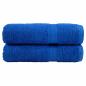 Preview: ARDEBO.de - Premium-Badetücher SOLUND 2 Stk. Blau 100x150cm 600 g/m²