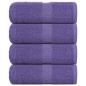 Preview: ARDEBO.de - Seiftücher 4 Stk. Lila 30x30 cm 360 g/m² 100% Baumwolle