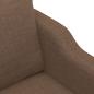 Preview: 4-tlg. Sofagarnitur mit Kissen Braun Stoff