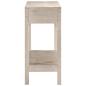 Preview: Konsolentisch Weiß 110x35x75 cm Massivholz Mango
