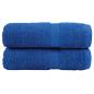 Preview: ARDEBO.de - Premium-Gästetücher SOLUND 2 Stk. Blau 30x50 cm 600 g/m²