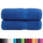 Preview: Premium-Gästetücher SOLUND 2 Stk. Blau 30x50 cm 600 g/m²