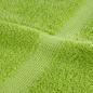 Preview: Premium-Duschtücher SOLUND 2 Stk. Apfelgrün 70x140 cm 600 g/m²