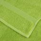 Preview: Premium-Handtücher SOLUND 4 Stk. Apfelgrün 50x100 cm 600 g/m²