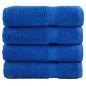 Preview: ARDEBO.de - Premium-Handtücher SOLUND 4 Stk. Blau 50x100cm 600 g/m²