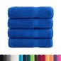Preview: Premium-Handtücher SOLUND 4 Stk. Blau 50x100cm 600 g/m²