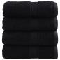 Preview: ARDEBO.de - Premium-Seiftücher SOLUND 4 Stk. Schwarz 30x30 cm 600 g/m²