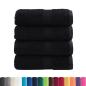 Preview: Premium-Seiftücher SOLUND 4 Stk. Schwarz 30x30 cm 600 g/m²