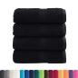 Preview: Premium-Gästetücher SOLUND 4 Stk. Schwarz 30x50 cm 600 g/m²