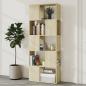 Preview: Bücherregal Raumteiler Sonoma-Eiche 60x24x155 cm
