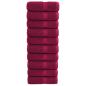 Preview: ARDEBO.de - Premium-Gästetücher SOLUND 10 Stk. Bordeaux 30x50 cm 600 g/m²